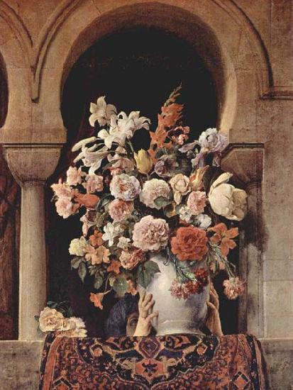 Francesco Hayez Vase of Flowers on the Window of a Harem Germany oil painting art
